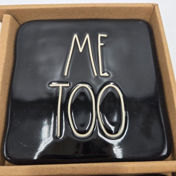 Rae Dunn Wedding Coasters 4 Pc Bridal Shower I Do Couple Marriage Husband Wife - Picture 2 of 6